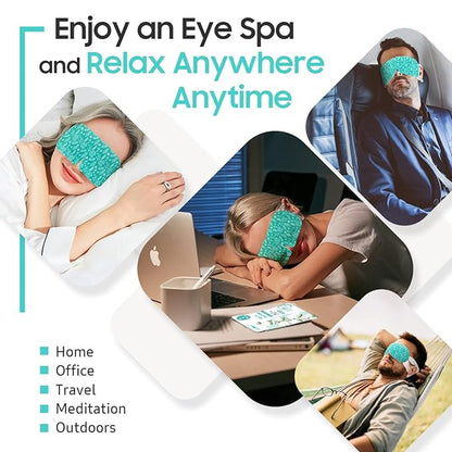Steam Eye Mask, 10 Packs Heated Eye Mask, Self Heating Disposable SPA Warm Compress for Eyes Sleep Mask, Travel Essentials & Relaxation Gifts, Stocking Stuffers (Unscented)