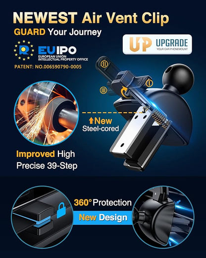 VANMASS [Pro Version] Universal Car Phone Mount [2025 Super Suction Cup] Phone Holder for Car, Cell Phone Car Mount for Windshield Dash Vent Truck Stand for iPhone 17 Pro Max 16 15 14 Samsung Android