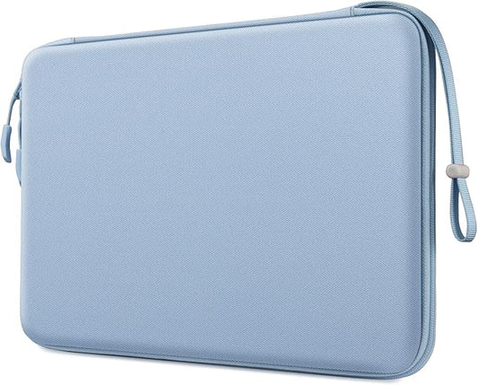 FINPAC Hard Laptop Sleeve Case for 15.3 inch MacBook Air M4 A3241 M3 A3114 M2 A2941 2025 2024, 16.2 inch MacBook Pro M4/M3/M2/M1 Pro/Max, Waterproof Case for Surface Laptop/Book, Ice Blue