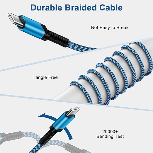 USB to USB C Cable 10FT Long Braided USB A to Type C Charger Fast Charging Power Cord for Samsung Galaxy A17/A16 5G/A15/A56/A36/A55/S25 Edge/S24 Ultra/S23/S22/S21/S20/S10/Pixel 9a/9 Pro xl/8a/7a/8/7/6