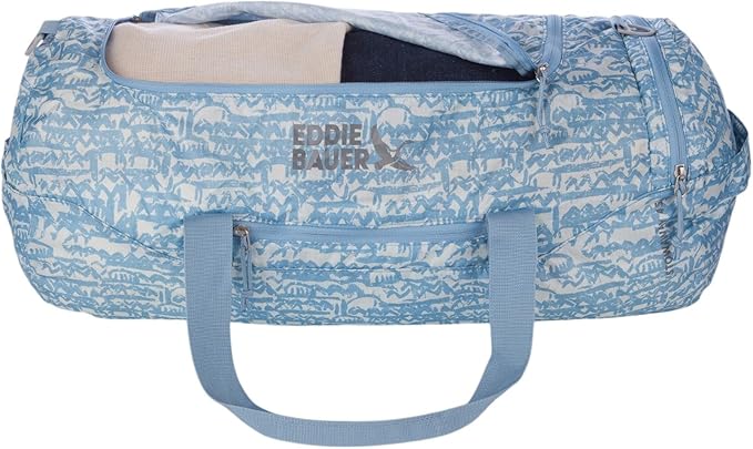 Eddie Bauer Stowaway Packable Duffel Bag | Travel | Foldable | Lightweight | Durable | Ripstop Polyester