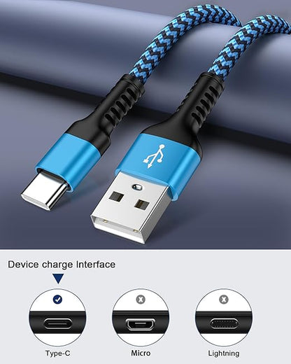 USB to USB C Car CarPlay Cable [2Pack/3ft] for iPhone 17, 17Pro, 17Air, 17 Pro Max, 16, 16e, 16Pro Max, 15, 15 Plus Charger, 3.1A Braided Type C Car Charging Cord Fast Charge Apple USB C CarPlay Cord