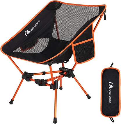 MOON LENCE Portable Camping Chair Backpacking Chair - The 4th Generation Ultralight Folding Chair - Compact, Lightweight Foldable Chairs for Hiking Mountaineering, Beach