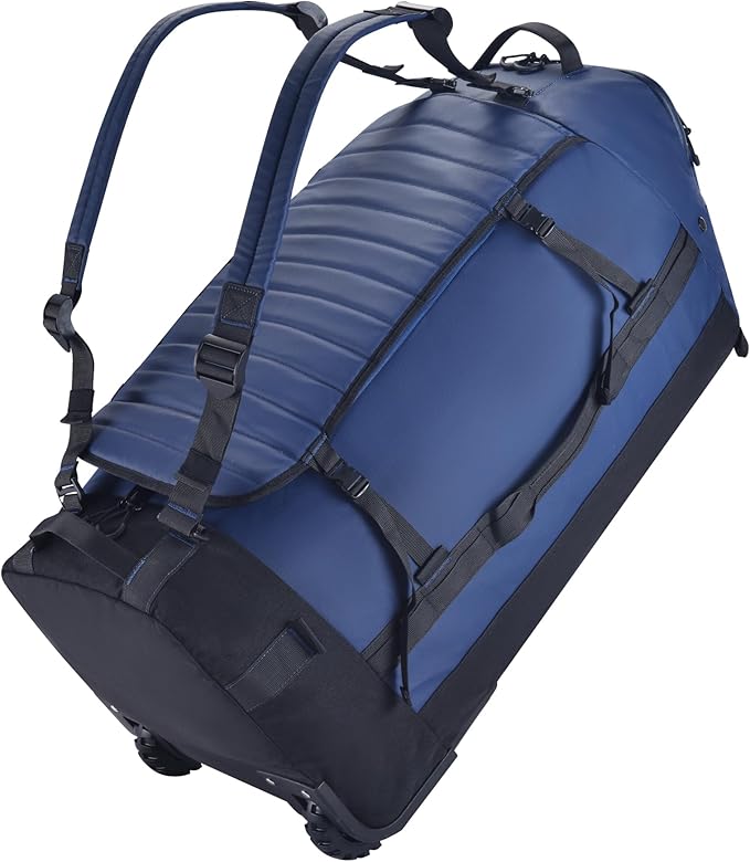 Rolling Duffle Bag with Wheels - 86L Extra Large Travel Duffel, Foldable & Waterproof Checked Luggage for Men, Camping, Long Trips