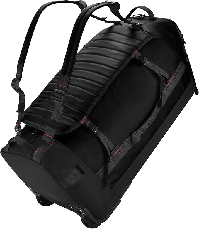Rolling Duffle Bag with Wheels - 86L Extra Large Travel Duffel, Foldable & Waterproof Checked Luggage for Men, Camping, Sports, Long Trips