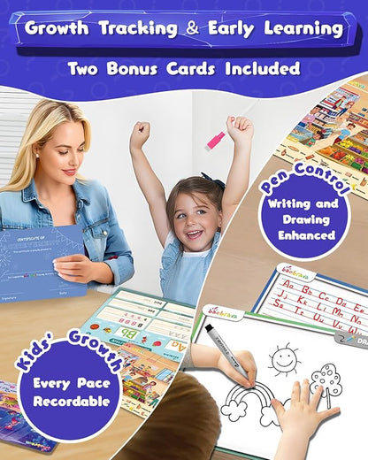 Search and Find Book and Handwriting Practice Books Set, More Than 50+ Preschool Learning Activities for Toddler and Kids 3-8, Travel Games for Road Trip Car Airplane