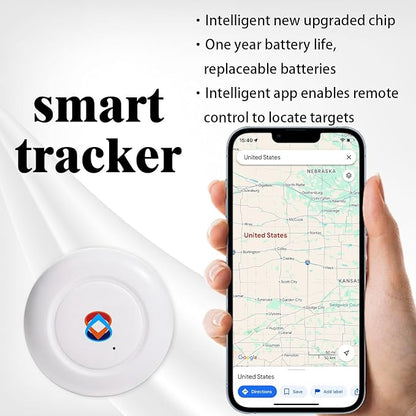 GPS Tracker for Vehicles, Cars, Pets, Kids & Valuables – No SIM Card, No Subscription – Real-Time Global Tracking Device – Compatible with iOS & Android