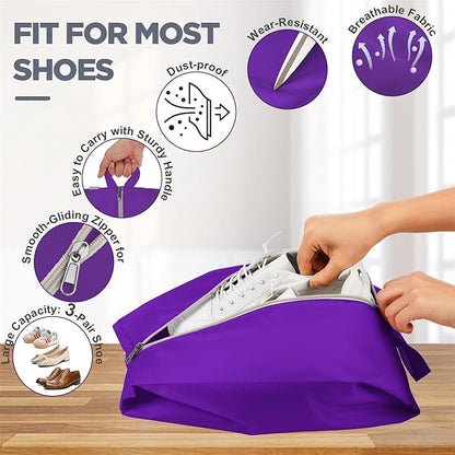 ALL INCLUDED 10 Set Durable Packing Cubes for Suitcases,OlarHike Essentials for Travel, UPGRADED Anti-Tear Stitching, NEW Improved Luggage Packing Organizers for Travel Accessories (Purple)