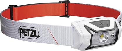 PETZL Tikka CORE Headlamp - Rechargeable, Compact 450 Lumen Light with Red Lighting, for Hiking, Climbing, and Camping - White