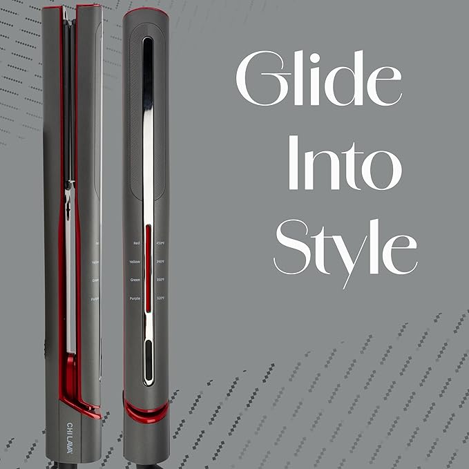 CHI Lava Glide Hairstyling Iron, Ceramic Hair Straightener for Smooth Styling & Long-Lasting Shine, Fast Heat-up for Professional Straightening, 1"