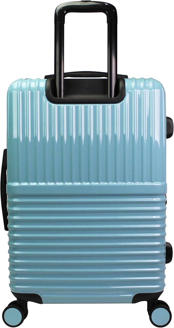 World Traveler Dejuno Tonal 28-Inch Polycarbonate Lightweight Hardside Expandable Spinner Luggage Suitcase with TSA Lock - Glacier