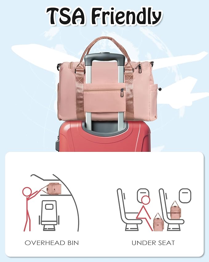 Gift for Women Duffel Bag: Personalized Travel Gym bags, Dance Cheer bag Sports for Girl, Kid Gymnastics Bags, Birthday Gifts for Women Girls Kids Teens Mom Teacher