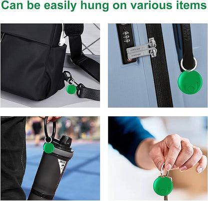 Smart tag-4pack,Bluetooth Tracker tag Compatible with Apple Find My (iOS Only), Item Finders and Locator Replaceable Battery, for Keys,Backpack,Luggage,Wallet,Bicycle