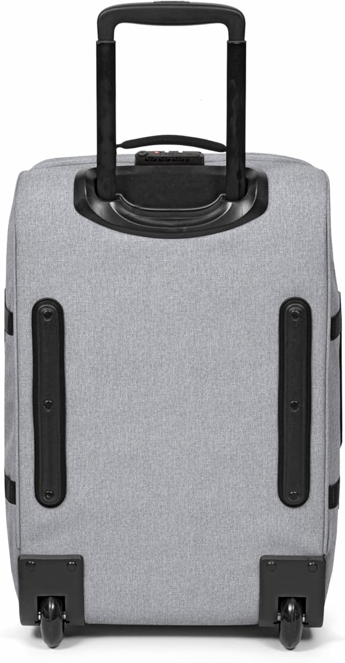 Eastpak Tranverz S – 42L Large Wheeled Luggage with Dual Compartments, TSA Lock, Compression Straps & Smooth-Wheeling System, Sunday Grey