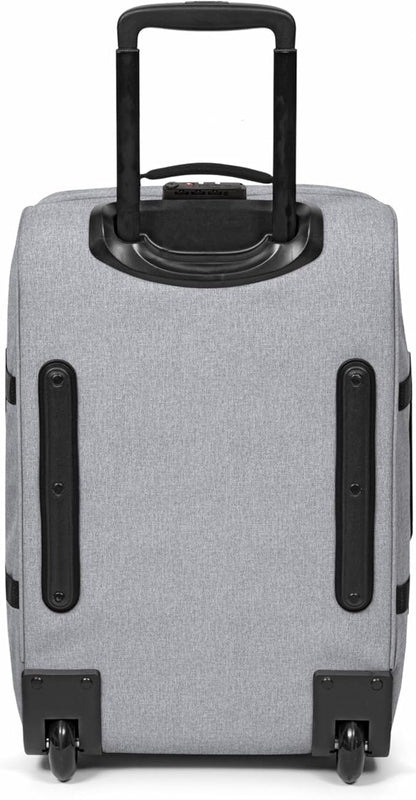 Eastpak Tranverz S – 42L Large Wheeled Luggage with Dual Compartments, TSA Lock, Compression Straps & Smooth-Wheeling System, Sunday Grey