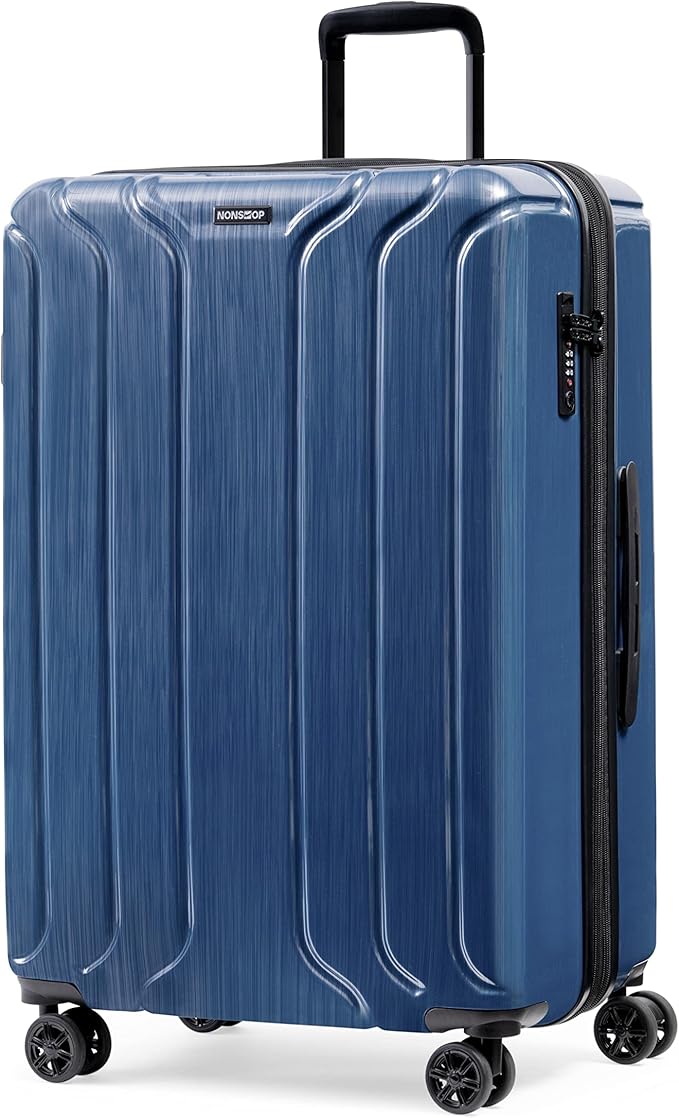 NONSTOP New York Elite Luggage Expandable Lightweight Spinner Wheels hard side shell Travel Suitcase Set, TSA Lock, Double USB Port, 3 packing cubes