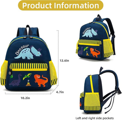 willikiva Cute Zoo Little 3d Backpack Kids Backpack for Boys and Girls Toddler Backpack Waterproof Preschool(Dinosaur)