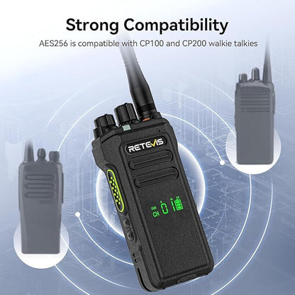 Retevis NR30D DMR Two Way Radios Long Range,Noise Canceling,IP67 Waterproof,TDMA,AES256,15-Hour Battery Life,Compatible with Motorola CP100D,Professional Digital Walkie Talkies for Industrial(2 Pack)