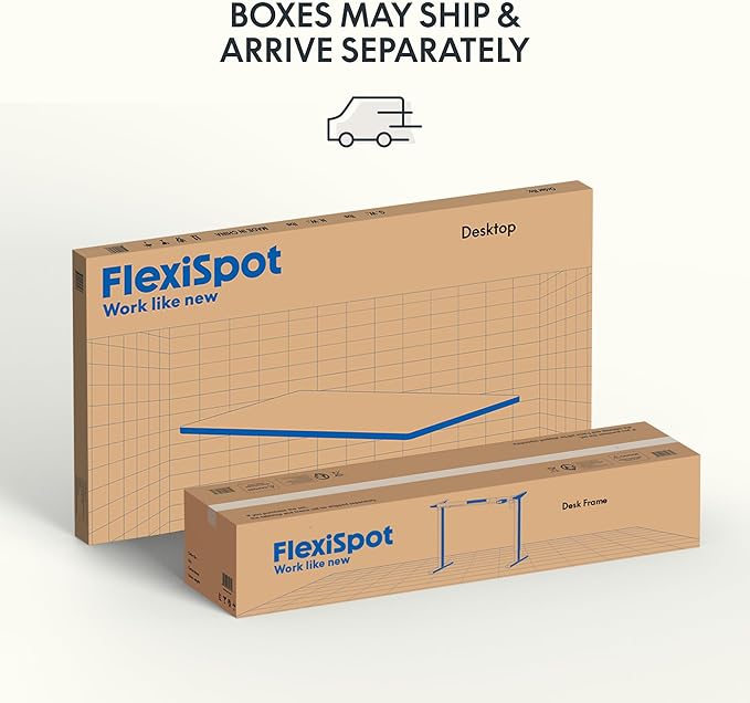 FLEXISPOT EN1 One-Piece Standing Desk with 1-Inch Thick Desktop, 48"x30" Electric Height Adjustable Desk for Home Office & Multi-Device Workstations, Mahogany