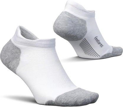 Feetures Elite Max Cushion No Show Tab Ankle Socks - Sport Sock with Targeted Compression