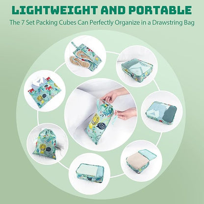 Packing Cubes for Travel, 8 Pieces Luggage Packing Organizers for Suitcase, Kid Packing Cubes, Travel Essentials for Girls and Women