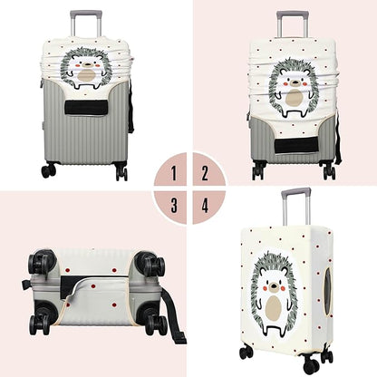 Travel Luggage Cover Suitcase Protector Fits 18-32 Inch Wheel Covers PatternedTravel Related Items Flower Luggage Protector Elastic S