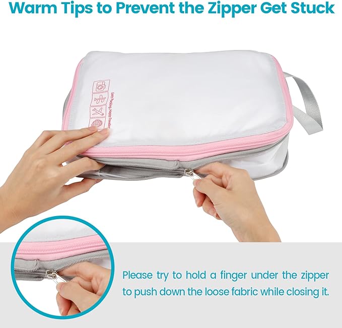 Cambond Compression Packing Cubes for Travel Women - Expandable Travel Bags Luggage Organizers Travel Essentials Compression Cubes for Travel Carry on Suitcases Organizer