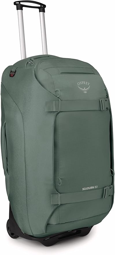 Osprey Sojourn 28"/80L Wheeled Travel Backpack with Harness, Koseret Green