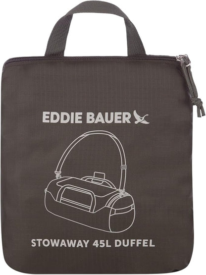 Eddie Bauer Stowaway Packable Duffel Bag | Travel | Foldable | Lightweight | Durable | Ripstop Polyester