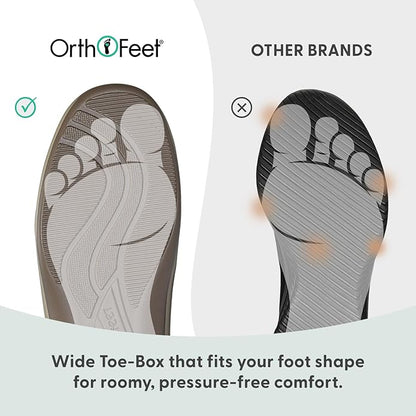 Orthofeet Women's Orthopedic Faux Fur Lined Charlotte Slippers