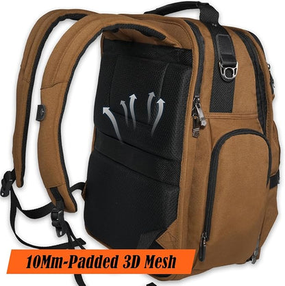 WELKINLAND 24H Business Backpack for Men with Toiletry Bag, 16" Laptop Executive Backpack for Mens, 28L Business Computer Backpacks, Heavy Duty Laptop Backpack, Carry-on Executive Backpacks for Men