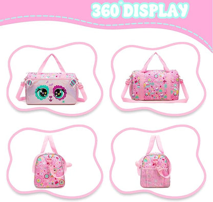 Kids Luggage with Wheels Suitcases Travel Softside Suitcases 16" Carry on Suitcase with Duffle Bag Luggage Sets Airline Approved