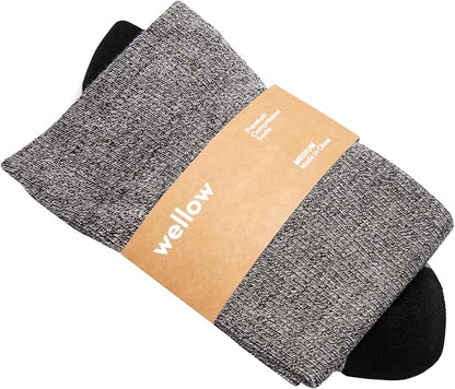 Wellow Wide Calf Compression Socks, Knee High Support, Fit for Men & Women, 18-25 mmHg, Made with Viscose from Bamboo