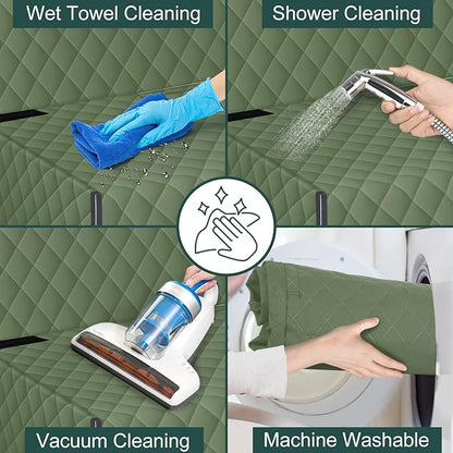 Backseat Cover for Dogs, Waterproof and Non-Slip Pet Bench Seat Covers, Car Seat Protector for Back Seat, Universal Size Rear Car Seat Cover Fits Cars, Trucks and SUVs, L-Army Green&Grey