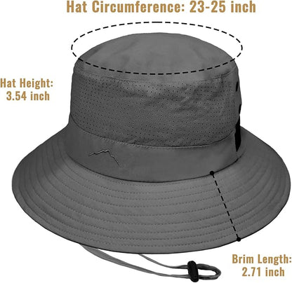 Sun Bucket Hat for Men Women Fishing Beach Safari Hats for Golf Hiking Hunting Outdoor UPF 50+