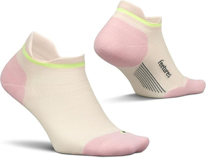 Feetures Elite Max Cushion No Show Tab Ankle Socks - Sport Sock with Targeted Compression