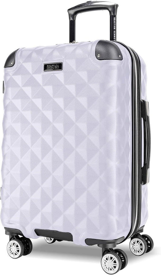 Kenneth Cole REACTION Diamond Tower Collection Lightweight Hardside Expandable 8-Wheel Spinner Travel Luggage, Lavender, 20-Inch Checked