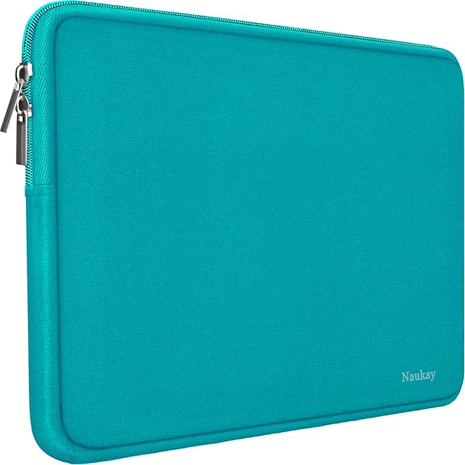 Naukay 15.6 Inch Laptop case Bag,Against dust Resistant Neoprene Notebook Computer Pocket Sleeve/Tablet Briefcase Carrying Bag Compatible 15-15.6 Inch HP/Dell/Asus/Acer/Toshiba/Fujitsu-Blue
