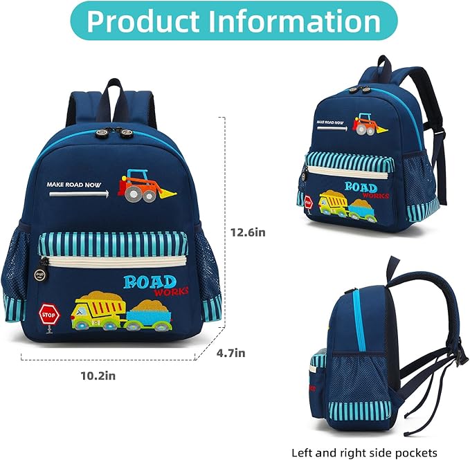 willikiva Cute Zoo Little 3d Backpack Kids Backpack for Boys and Girls Toddler Backpack Waterproof Preschool(Nice Day)