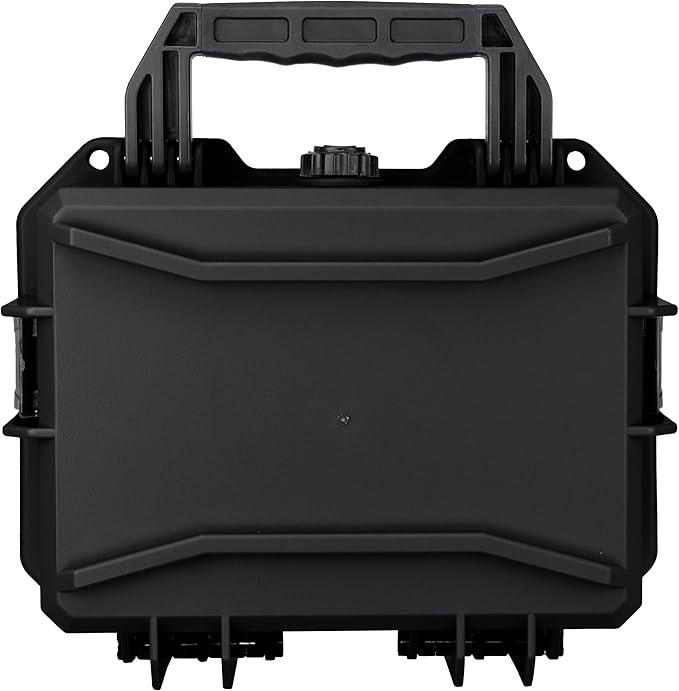 Eylar 11.8" Intact Series Compact Hard Camera Case, Lightweight and Durable Stacker Design with Foam (Black)