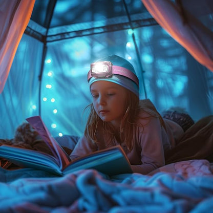 EverBrite Headlamp, 2 Pack Kids Headlamp with Red Light and Memory Function, Head Lamp for Adults and Kids with 5 Modes, Bright Headlamps for Camping, Running, Christmas Gifts, Batteries Included