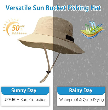 Sun Bucket Hat for Men Women Fishing Beach Safari Hats for Golf Hiking Hunting Outdoor UPF 50+