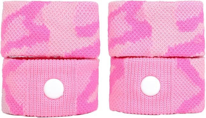 P6 Motion Sickness Bands for Kids Children’s Wristbands for Anti Nausea Sea Cruise Travel Car Sickness All-Natural Non Drowsy Relief Acupressure Treatment (2 Pack, Pink - Pink)
