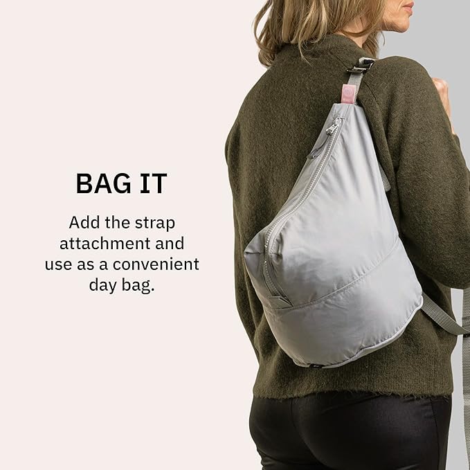 trtl Packing Pods, Oyster Grey - Packing Cubes for Travel - Organizer Bags for Luggage to Maximize Suitcase Space - Travel Packing Organizers - Includes Carry Strap - Comes with 3 Cube Sizes - 3 Pack