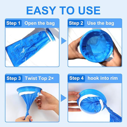 150 Pack Leak-Proof Vomit Bags Disposable with Twist Ties, 1000ml Capacity, Hospital Grade, for Motion Sickness, Travel, Car, Airplane, Pregnancy, Kids & Adults