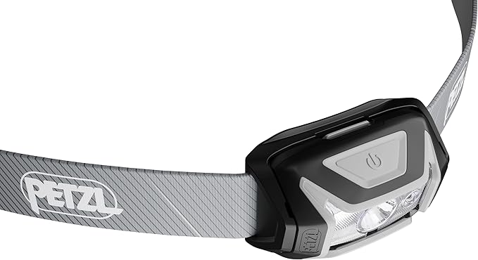 PETZL Tikka CORE Headlamp - Rechargeable, Compact 450 Lumen Light with Red Lighting, for Hiking, Climbing, and Camping - Black