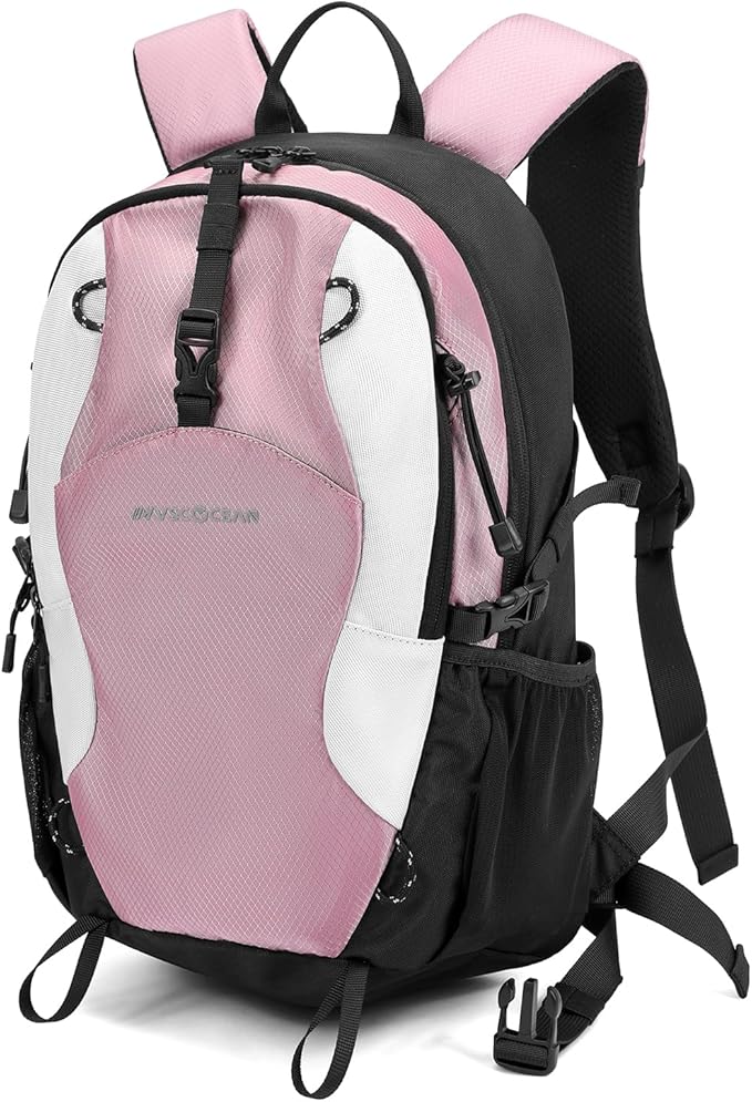 20L Lightweight Hiking Daypack, Small Hiking Backpack for Women(Pink)