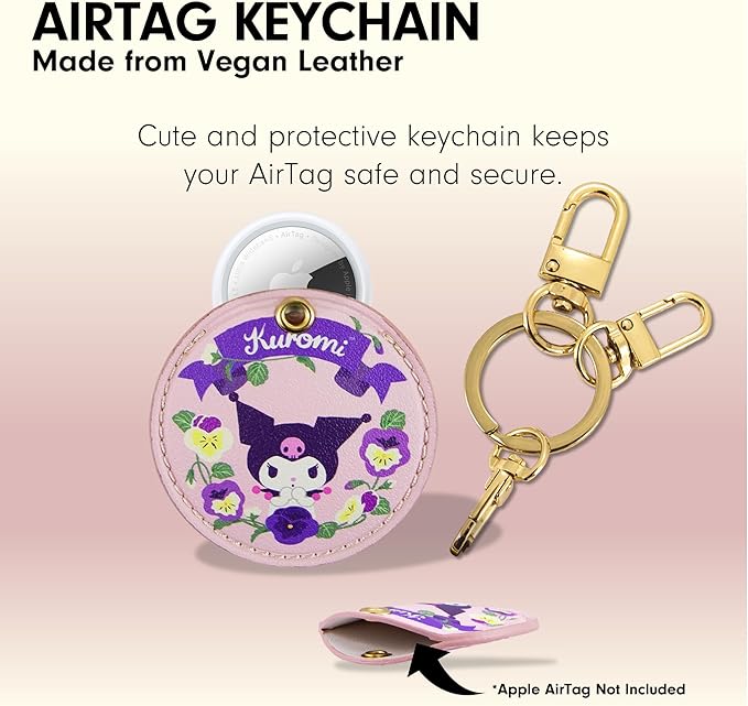 Sonix x Sanrio Keychain Case Compatible with Apple AirTag | Protective Cover Keychain | Hello Kitty & Friends - Floral Kuromi
