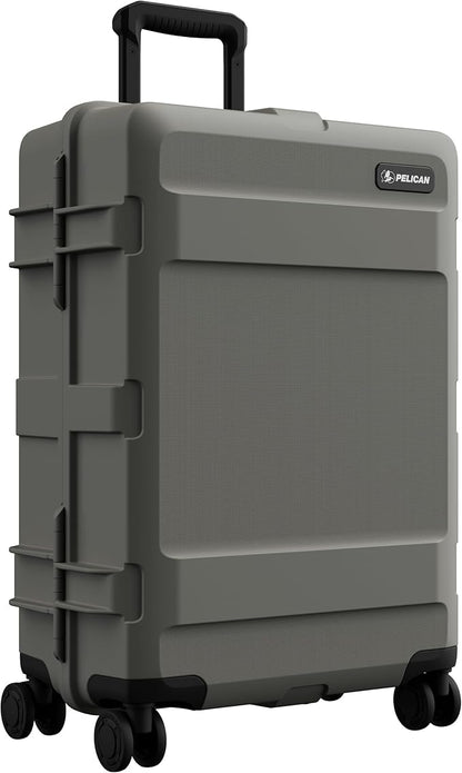 Pelican ATX Luggage Hard Case Luggage with Wheels - Waterproof Hardshell - Medium Size (25 Inch) Check-In Suitcase (Charcoal)