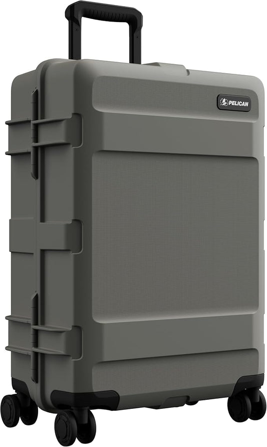 Pelican ATX Luggage Hard Case Luggage with Wheels - Waterproof Hardshell - Medium Size (25 Inch) Check-In Suitcase (Charcoal)